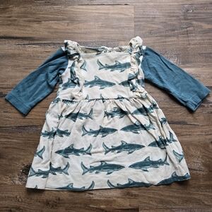 Kate Quinn Teal Sharks Dress 3-6